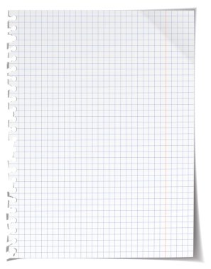 Boş kare kağıt beyaz izole 