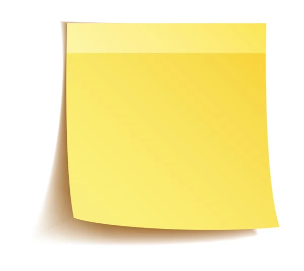 Postit amarelo - Imagem stock — Fotografia de Stock