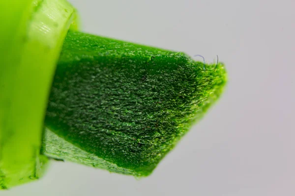 Yeşil fosforlu kalemlerin makro görüntüsü — Stok fotoğraf