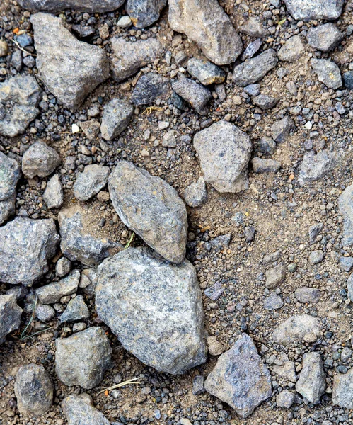 Pedaços Maiores Pedra Cascalho Como Fundação Uma Turbina Eólica — Fotografia de Stock