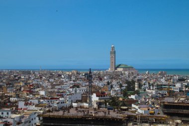 Casablanca 'dan resimler, daha yüksek bir yerden görüntüler.