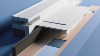 Mimarinin 3D tasarımı.