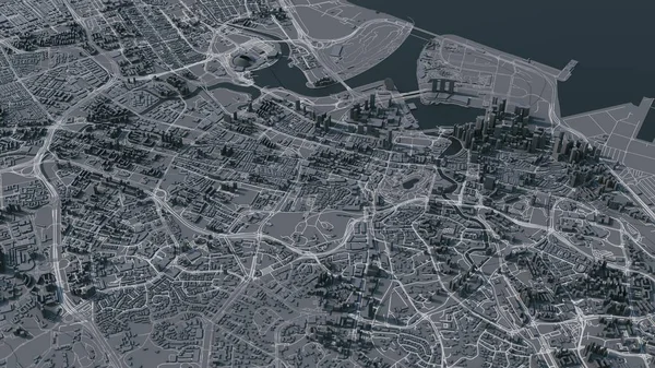 Карта Города Сингапур Юго Восточная Азия — стоковое фото