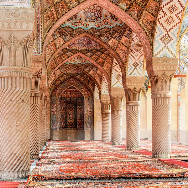 Nasir Molk Mezquita Interior Renderizado — Foto de Stock