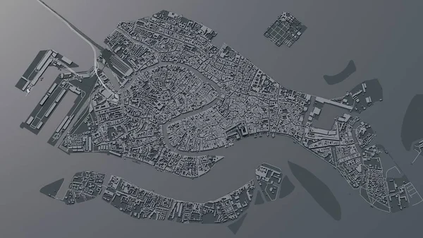 Venice Map Illustration — Stock Photo, Image