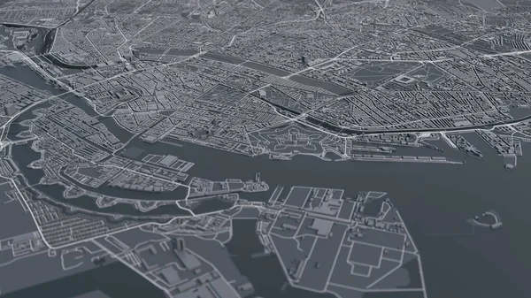 Kobenhavn Map Illustration — Stock Photo, Image