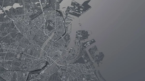 Kobenhavn Mapa Ilustracja — Zdjęcie stockowe