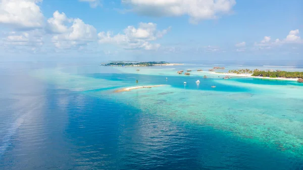 Uninhabited Islands Maldives Sailing Boat Maldives Islands – stockfoto