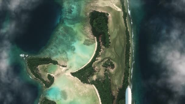 Islas Salomón Nubes Desde Vista Aérea — Vídeos de Stock