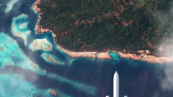 Islas Salomón Nubes Desde Vista Aérea — Vídeo de stock