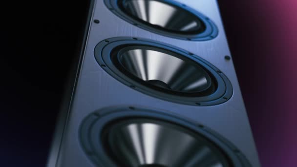 Sound Electronic Speaker Loudspeaker — Stock Video