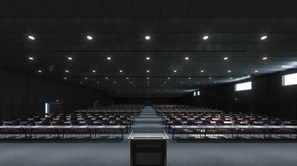 Large conference room for presentations and lectures