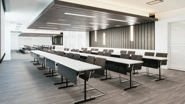 Modern konferans salonu. 3d illüstrasyon
