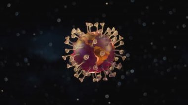 Gezegen Coronavirus. Koronavirüs Dünya Gezegeni kavramı. Dünya gezegeni bir koronavirüse dönüştü.