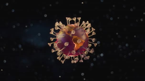 Coronavirus Planet Concept Coronavirus Earth Planet Planet Earth Turned Coronavirus — Stock Video