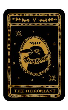Tarot kartı. Binbaşı Arcana.