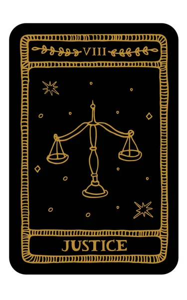 Carta del Tarot. Mayor Arcana — Vector de stock