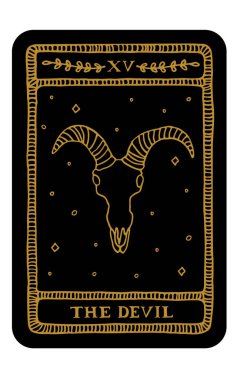 Tarot kartı. Binbaşı Arcana.