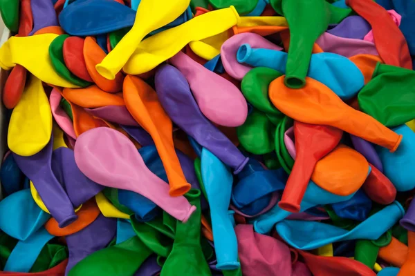 Muitos Balões Coloridos Vazios Multi — Fotografia de Stock