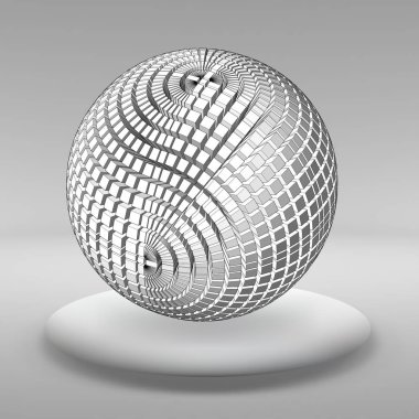 Yaratıcı kavramı vektör arka plan geometrik şekiller ile puan büyük stüdyo oda pencere içinde satırları bağlı soyut. Modern ofis. Gerçekçi vektör çizim eps 10 tasarımınız için.