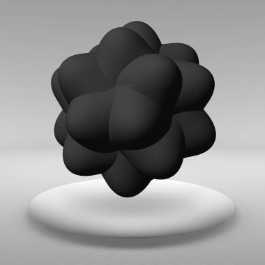 Yaratıcı kavramı vektör arka plan geometrik şekiller ile puan büyük stüdyo oda pencere içinde satırları bağlı soyut. Modern ofis. Gerçekçi vektör çizim eps 10 tasarımınız için.