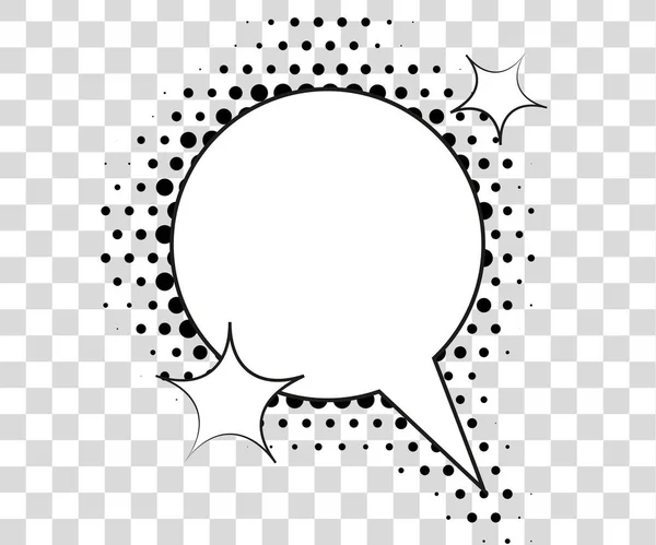 Comic speech bubbles with halftone shadows. Vector illustration eps 10 isolated on background. — Stock Vector