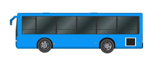 Plantilla de autobús urbano. Transporte de pasajeros. Ilustración vectorial eps 10 aislado sobre fondo blanco . — Vector de stock