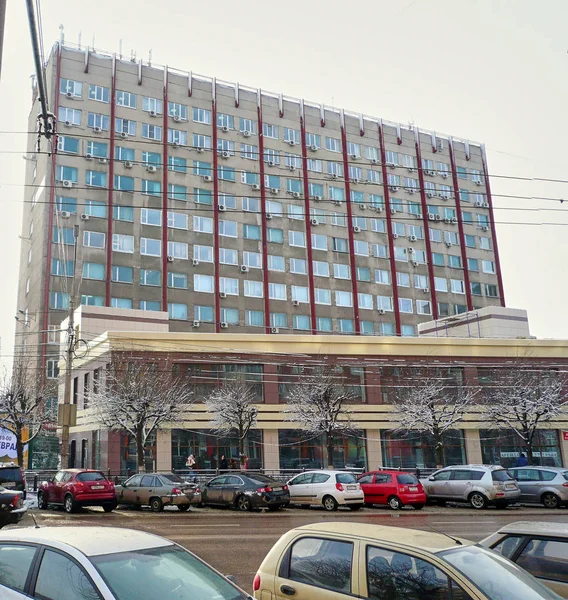 Krasnoarmeysky Avenue, evi 7, Tula, Rusya, 31 Ocak 2015: Uluslararası İş Merkezi.