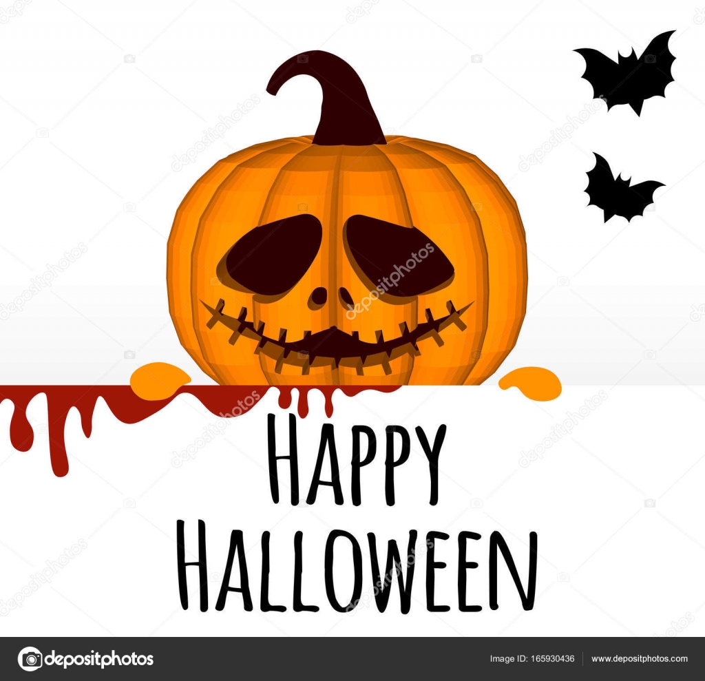 happy halloween a template on a white background with a pumpkin happy halloween templates