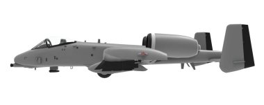 Küçük bir askeri uçak ve ABD ve Nato ülkeleri. 3D çizim.