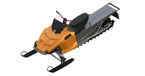 Snowmobile. Types of equipment from different sides. 3d rendering. — Stock Photo, Image