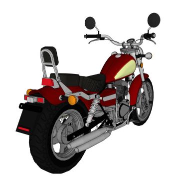 Küçük kırmızı klasik helikopter bak. Vektör renk illüstrasyon dağılımı satırlarla.