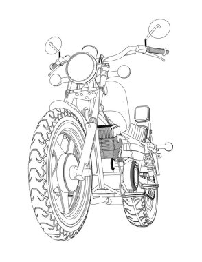 Küçük bir helikopter bir klasiktir. Siyah ve beyaz vektör çizim dağılımı satırlarla.