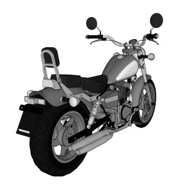 Küçük bir helikopter bir klasiktir. Siyah ve beyaz vektör çizim dağılımı satırlarla.