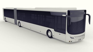 Büyük bir otobüs acele saat veya insanların ulaşım sırasında büyük yolcu kapasitesi için ek bir uzatılmış bölümü ile yoğun alanları doldurulur. Görüntü ve INsc yerleştirmek için model şablonu