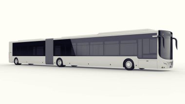 Büyük bir otobüs acele saat veya insanların ulaşım sırasında büyük yolcu kapasitesi için ek bir uzatılmış bölümü ile yoğun alanları doldurulur. Görüntü ve INsc yerleştirmek için model şablonu