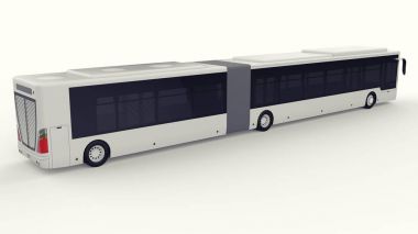 Büyük bir otobüs acele saat veya insanların ulaşım sırasında büyük yolcu kapasitesi için ek bir uzatılmış bölümü ile yoğun alanları doldurulur. Görüntü ve INsc yerleştirmek için model şablonu