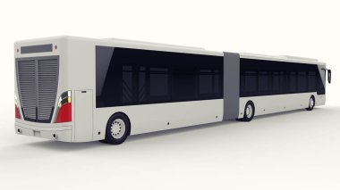 Büyük bir otobüs acele saat veya insanların ulaşım sırasında büyük yolcu kapasitesi için ek bir uzatılmış bölümü ile yoğun alanları doldurulur. Görüntü ve INsc yerleştirmek için model şablonu