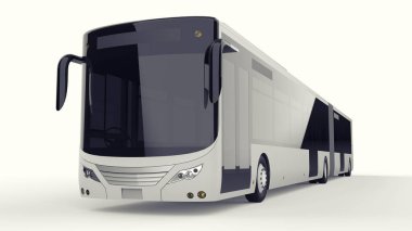 Büyük bir otobüs acele saat veya insanların ulaşım sırasında büyük yolcu kapasitesi için ek bir uzatılmış bölümü ile yoğun alanları doldurulur. Görüntü ve INsc yerleştirmek için model şablonu