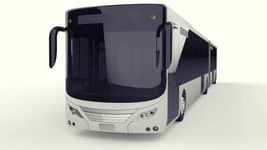 Büyük bir otobüs acele saat veya insanların ulaşım sırasında büyük yolcu kapasitesi için ek bir uzatılmış bölümü ile yoğun alanları doldurulur. Görüntü ve INsc yerleştirmek için model şablonu