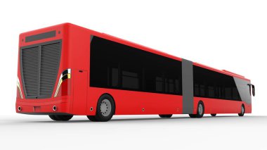 Büyük bir otobüs acele saat veya insanların ulaşım sırasında büyük yolcu kapasitesi için ek bir uzatılmış bölümü ile yoğun alanları doldurulur. Görüntü ve INsc yerleştirmek için model şablonu