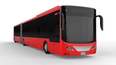 Büyük bir otobüs acele saat veya insanların ulaşım sırasında büyük yolcu kapasitesi için ek bir uzatılmış bölümü ile yoğun alanları doldurulur. Görüntü ve INsc yerleştirmek için model şablonu