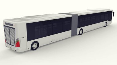 Büyük bir otobüs acele saat veya insanların ulaşım sırasında büyük yolcu kapasitesi için ek bir uzatılmış bölümü ile yoğun alanları doldurulur. Görüntü ve INsc yerleştirmek için model şablonu