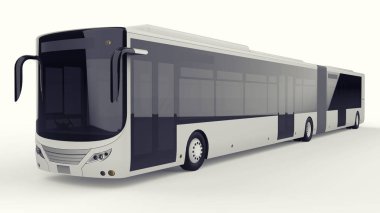 Büyük bir otobüs acele saat veya insanların ulaşım sırasında büyük yolcu kapasitesi için ek bir uzatılmış bölümü ile yoğun alanları doldurulur. Görüntü ve INsc yerleştirmek için model şablonu