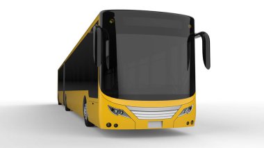 Büyük bir otobüs acele saat veya insanların ulaşım sırasında büyük yolcu kapasitesi için ek bir uzatılmış bölümü ile yoğun alanları doldurulur. Görüntü ve INsc yerleştirmek için model şablonu