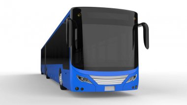 Büyük bir otobüs acele saat veya insanların ulaşım sırasında büyük yolcu kapasitesi için ek bir uzatılmış bölümü ile yoğun alanları doldurulur. Görüntü ve INsc yerleştirmek için model şablonu