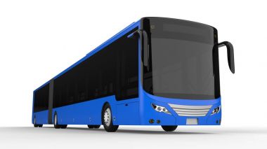 Büyük bir otobüs acele saat veya insanların ulaşım sırasında büyük yolcu kapasitesi için ek bir uzatılmış bölümü ile yoğun alanları doldurulur. Görüntü ve INsc yerleştirmek için model şablonu