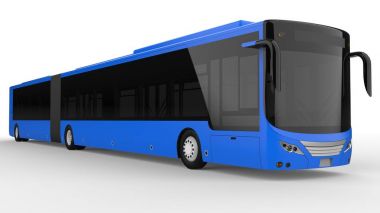 Büyük bir otobüs acele saat veya insanların ulaşım sırasında büyük yolcu kapasitesi için ek bir uzatılmış bölümü ile yoğun alanları doldurulur. Görüntü ve INsc yerleştirmek için model şablonu