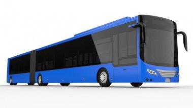 Büyük bir otobüs acele saat veya insanların ulaşım sırasında büyük yolcu kapasitesi için ek bir uzatılmış bölümü ile yoğun alanları doldurulur. Görüntü ve INsc yerleştirmek için model şablonu