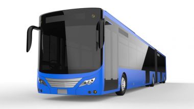 Büyük bir otobüs acele saat veya insanların ulaşım sırasında büyük yolcu kapasitesi için ek bir uzatılmış bölümü ile yoğun alanları doldurulur. Görüntü ve INsc yerleştirmek için model şablonu